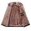 Men's Casual Solid-color Lambskin Vest, Men's Thickened Fleece Collar Warm Sleeveless Jacket