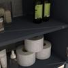Under-Sink Cabinet In Chipboard and MDF with 2 Doors and Adjustable Internal Shelf, 60x30x60 Cm, Grey