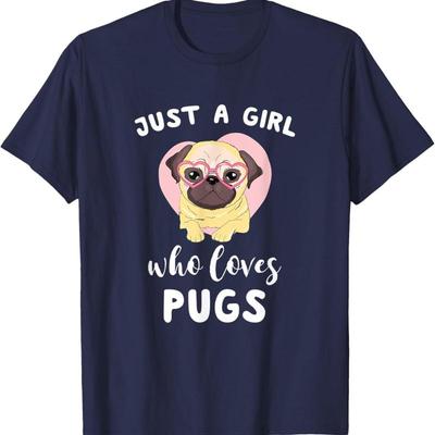 Mops S Pro Ženy Dívky Jen Dívka, Která Miluje Mopsy Tričko