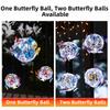 Solar-Powered Solar Butterfly Ball Light Waterproof LED Hanging Light  Festival Atmosphere