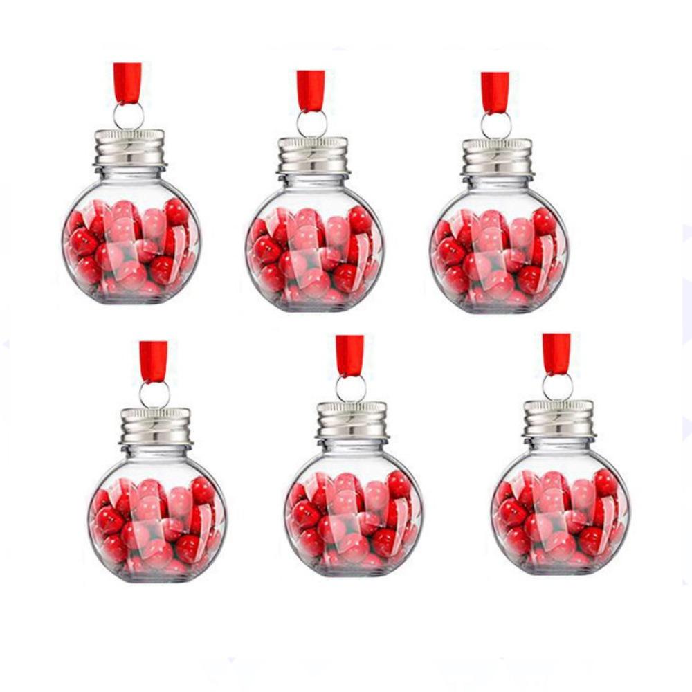 Clear Christmas Ball Plastic Bottle Bulbs Pendant New Christmas Tree Ornament Christmas
