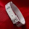 High Quality 925 Silver Strap Wrist Cuff Bracelets For Women Men Trendy Jewelry Bracelet
