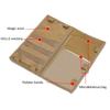 Braiding Slot Vehicle Visors Storage Holder Pouch with Strap Visors Panel Organizers Pouch Tactic Car Sun Visors Cover