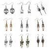 20 Styles Skull Skeleton Earrings Halloween Gift Gothic Style Dark Punk Dangle Earrings For Women Jewelry Party Gifts