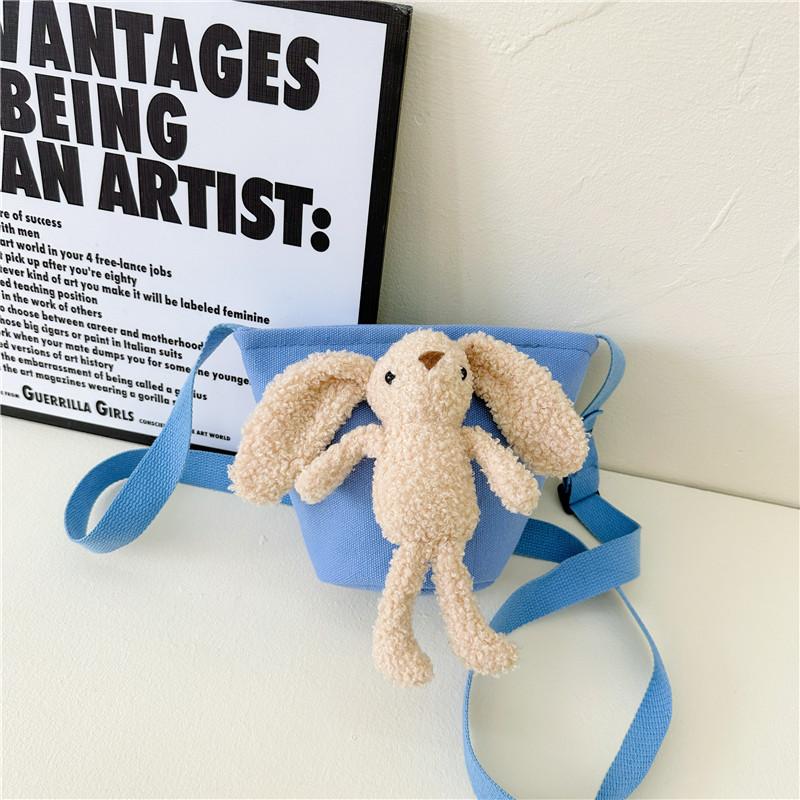 

Canvas Childrens Charming Coin Bag With Bear Design Perfect For Girls Little синій