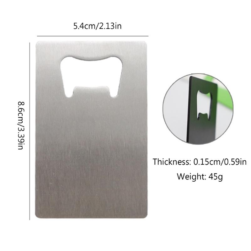 Credit Card Bottle Opener Stainless Steel Beer Bottle Opener for Your Wallets and Shirt Pocket Wedding Bridesmaids Favor