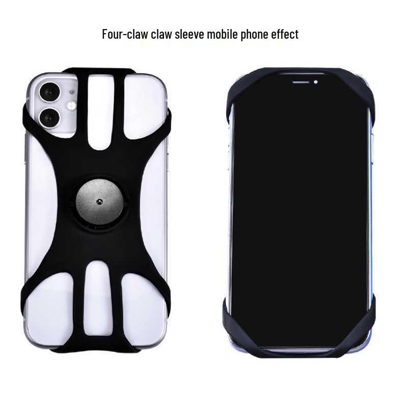 Universal Detachable Car Phone Holder – Silicone Mount for Cycling & Driving