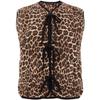 I Saw It First Womens/Ladies Leopard Print Lace Up Gilet