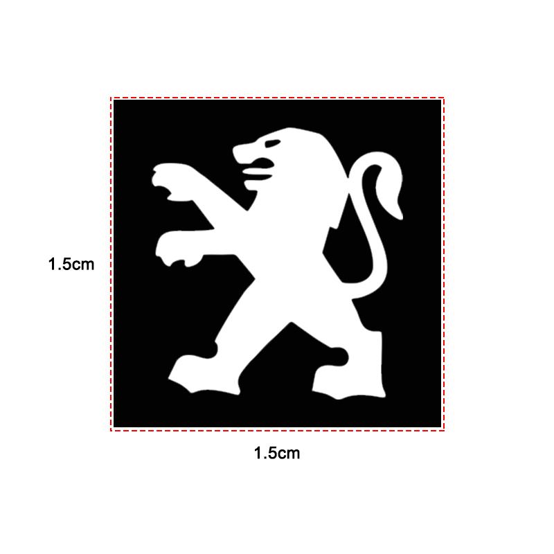 5/10/20PCS Car Key Emblem Sticker Auto Control Key Logo Decal Center Cover For Peugeot 3008 406 508 208 5008 1008 607 2008 4008