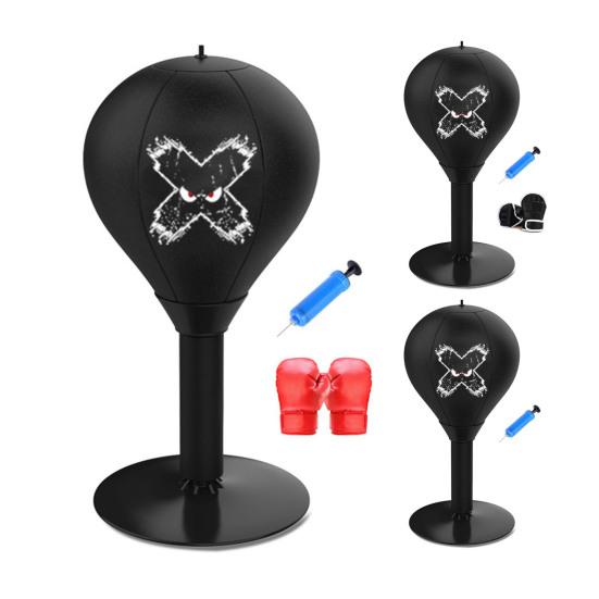 Desktop Punching Bag with Silicone Suction Cup Stress Relief Boxing Speed Ball Kids Adults Reaction Speed Training Boxing Bag Home Office Desk Toy