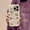 Funda de teléfono para iPhone 11 13 XR XS Max funda para iPhone 12 14 15 16 Pro Max 12 Pro 15 Plus Funda de cuero pintada a prueba de agua a prueba de caídas y resistente al desgaste Dibujos animados
