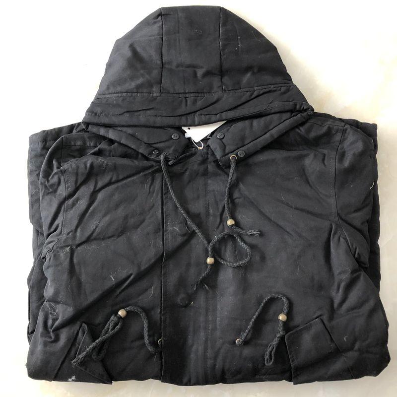 Long Length Cotton-Padded Coat Fall and Winter New Foreign Trade Women's Clothing Hooded Collar Long-Sleeve Zipper Thin Parka Cotton-Padded Coat 27081