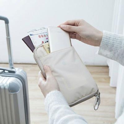 Overseas Travel Document Storage Bag Protective Jacket Waterproof Card Bag Men's and Women's Multifunctional Korean Ticket Clip Passport Bag