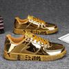 Fashion New Gold Glitter Sneakers Couple Casual Walking Shoes Men Hip-hop Streetwear Skateboard Trainers Women Flat Designer Footwear