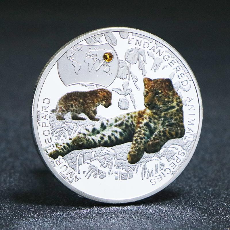 African animal coins, diamonds, commemorative medals, chimpanzees, tigers, blue whales, pandas, collectible souvenirs