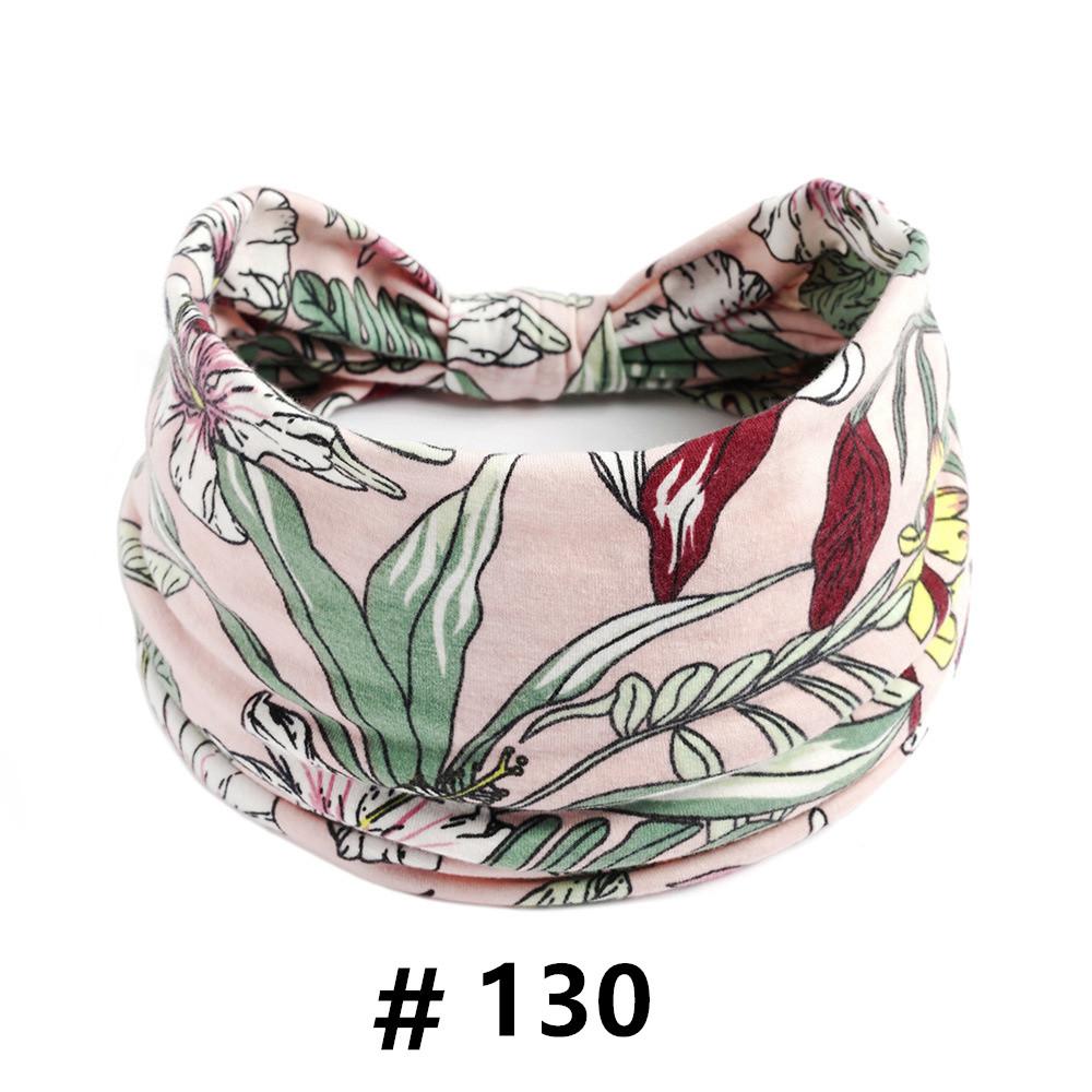 Tiaras Boho para Mulheres Algodão Tiara Larga Elástica Faixa de Cabelo Antiderrapante Treino Yoga Corrida Turbante Envoltório de Cabeça Acessórios de Cabelo