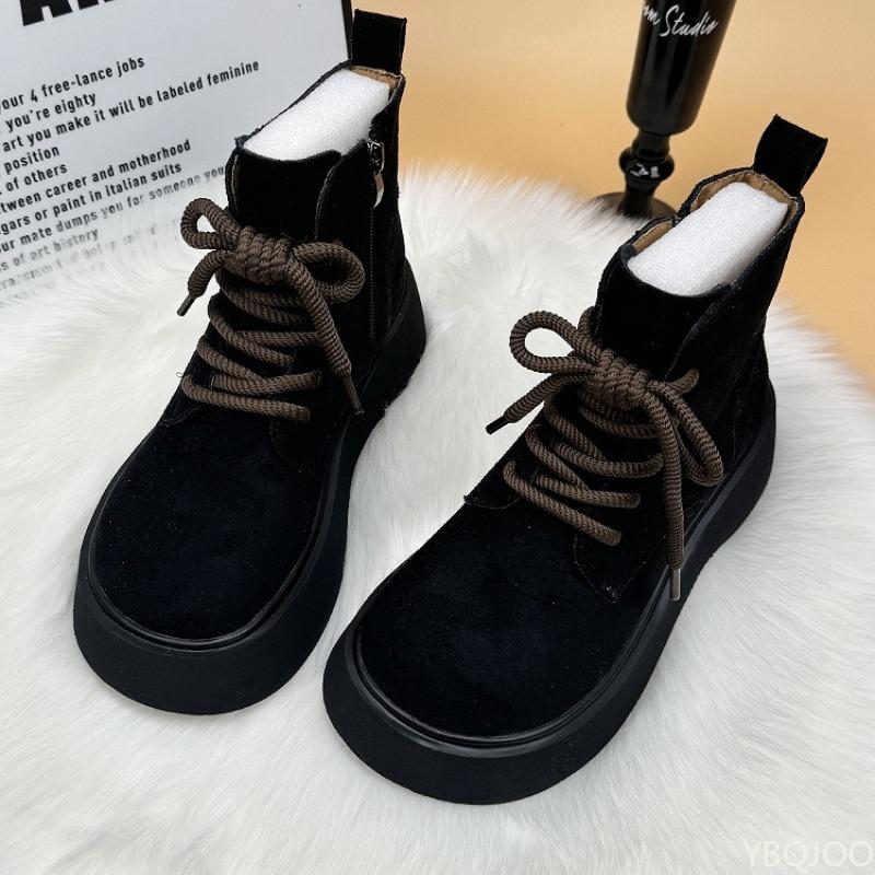 Fashion Women's winter new  increased height thickened warm simple comfortable short boots anti slip wear-resistant women's shoes