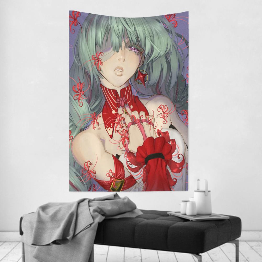 Philolova Anime Game WWuthering Waves Tapestry Room Decor Wall Cloth Party Hanging Background Room Decor Baby Room