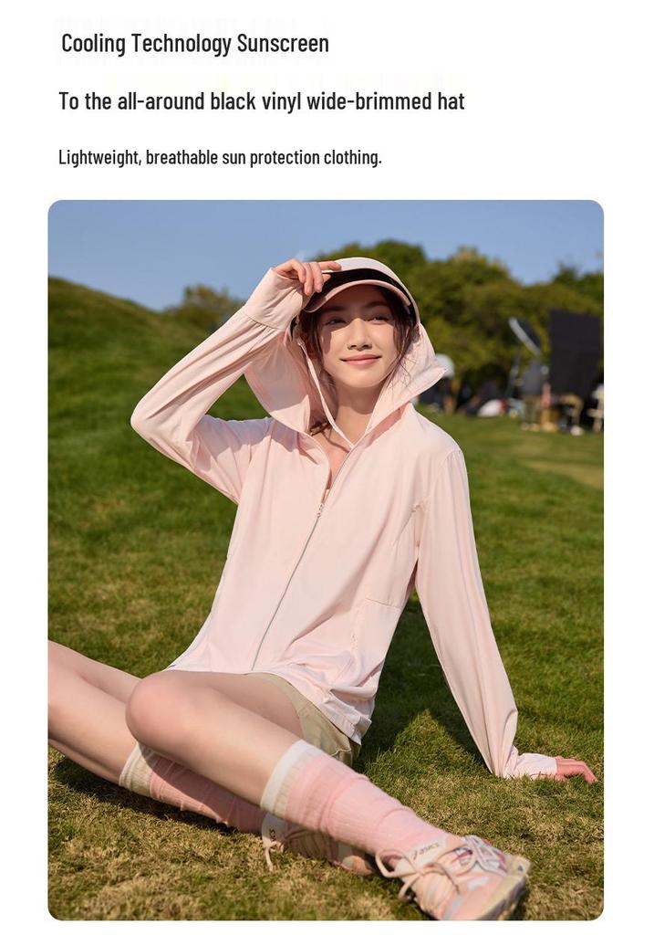 Ice Silk UV Protection Clothing: Unisex Outdoor Sun Shield with Detachable Hood for Cycling, Running, and Fishing