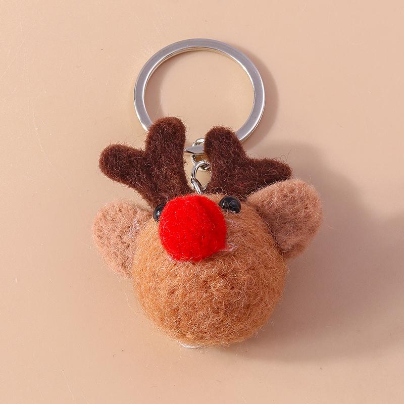 Lovely Handmade Bee Keychain Animal Key Ring Pendants for Women Girls Handbag Decor DIY Kid's Jewelry Gifts