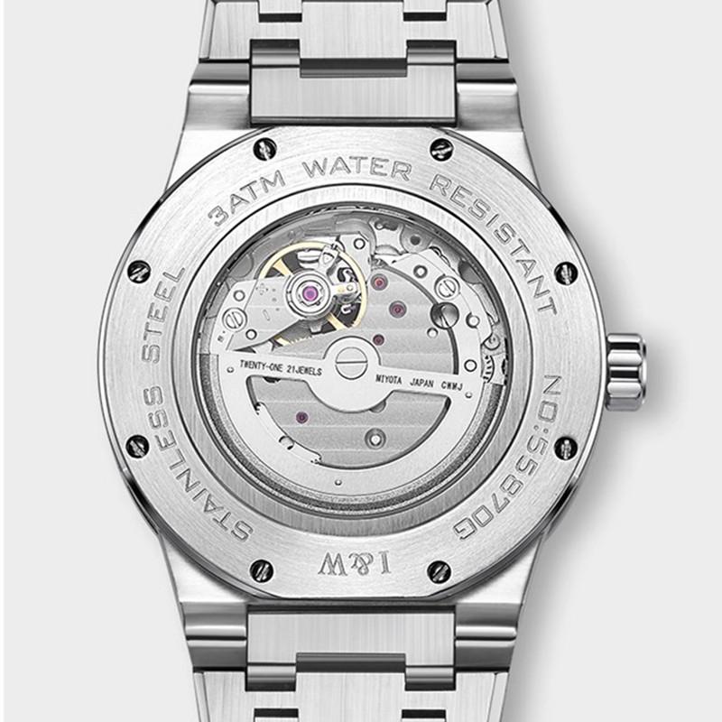 Reloj CARNIVAL Mens Fashion Mechanical Watch Brand Luxury MIYOTA Automatic Movement Wristwatches for Man Waterproof Montre Homme