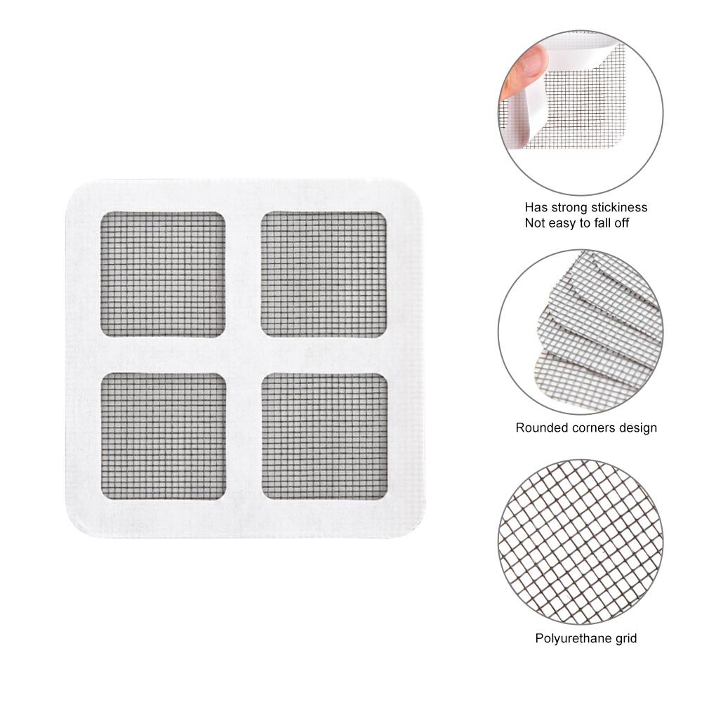 1 Piece Window Screen Repair Patch Curtain Holes Cover Home Door Curtain Holes Cover Mesh Anti-sect Self Sticker
