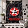 Wall Hanging Tapestry With Custom Name & Text, The Clash Decorative Tapestry For Bedroom