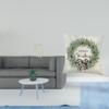 Elegant Green Plant Leaves Wall Art And Christmas Pillow Cover for Restroom Sofa Bedroom Couch Home