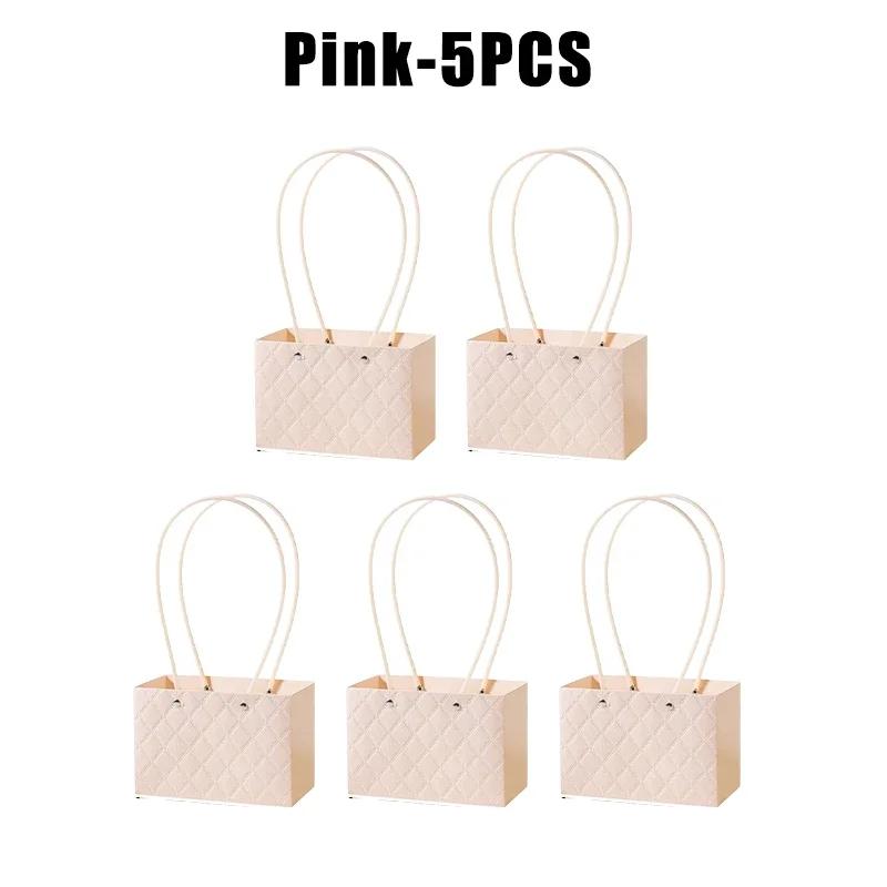 Flower Gift Bags Paper Bouquet Bags Rectangle Flower Box for Arrangements Bouquet Box with Handles Florist Supplies for Wedding