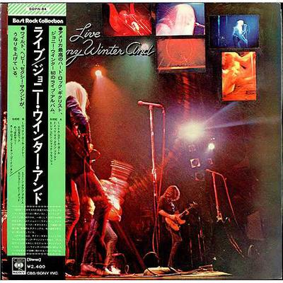 LP Record JOHNNY WINTER  Johnny Winter  Live SOPN84 CBS SONY 1973 Japan Rock Used