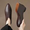 A New Style of Casual Pointed-toe Soft-soled Women's Shoes with A Deep Opening