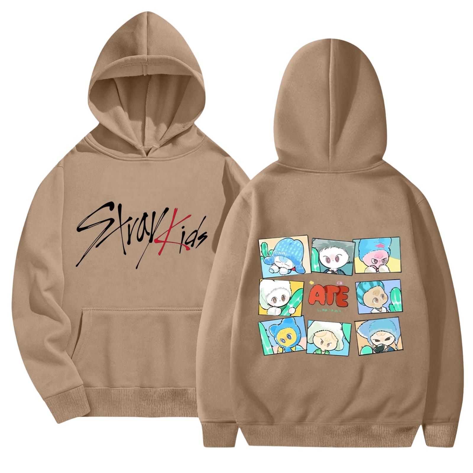 Модная повседневная толстовка унисекс с длинным рукавом свободного кроя с принтом и капюшоном XXXL верблюд 1850₽