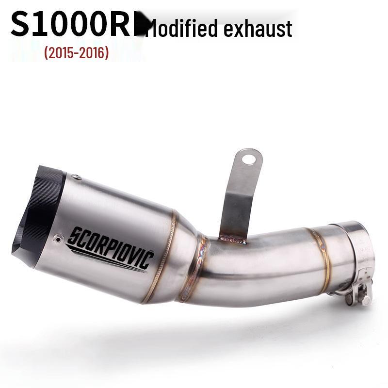 Stainless Steel Exhaust System for 2015-2016 S1000RR Locomotives - Integrated Mid and Tail Sections