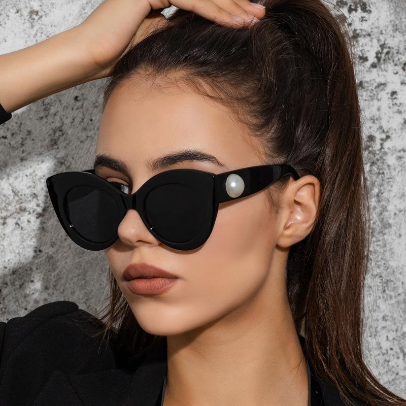 Fashion Vintage Oversized Cat Eye Sunglasses Women For Female Sun Glasses Punk Shade Luxury Brand Designer Sexy Eyeglasses UV400