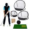 Golf Chipping Net with Mat 10 Balls 1 Tee Golf Practice Net Golfing Target Accessories for Backyard Accuracy and Swing Practice
