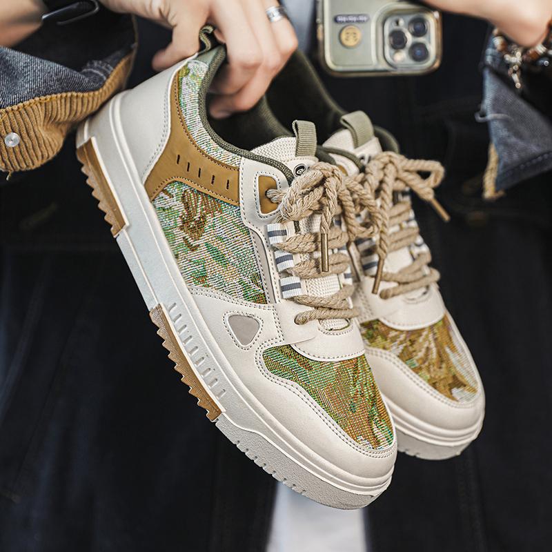 Męskie trampki Lekkie męskie buty wulkanizowane antypoślizgowe oddychające męskie buty w stylu casual Modne męskie buty sportowe 39-44