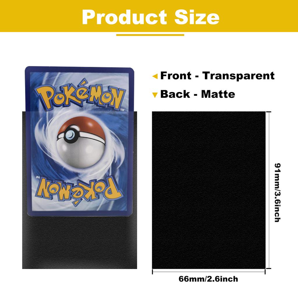 750Pcs Matte Card Sleeves 2.6"x3.6" Protectors Compatible with Trading Cards Standard Size for MTG TCG Baseball Card Sport Cards
