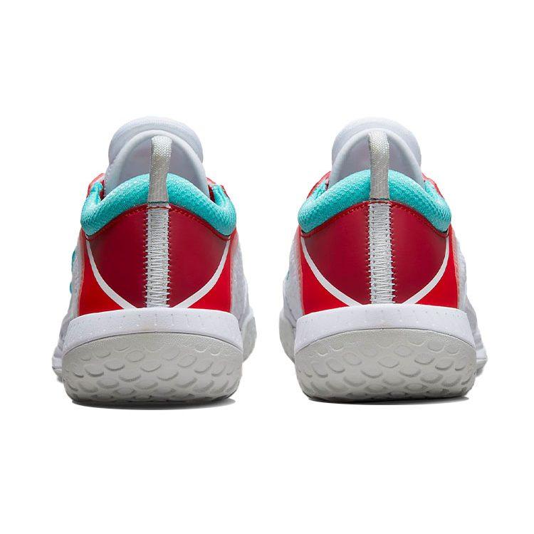 Nike Court Zoom Nxt Hc White Light Silver Habanero Red Washed Teal Women's DH0222-136