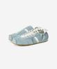 SATUR Oblique Satin Sneakers Sky Blue