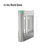 Pedestrian Swing Turnstile with Face Recognition CN Plug (adapter Included)