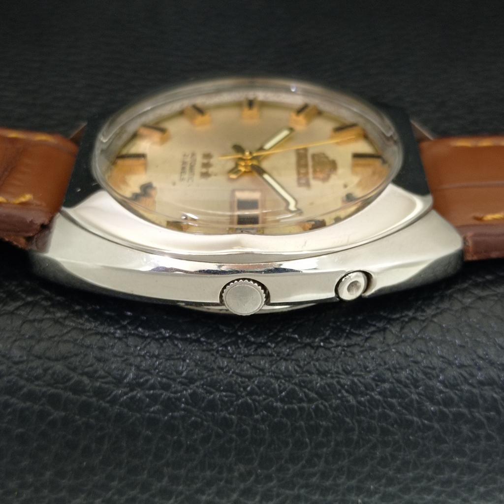 AUTOMATIC 46941 VINTAGE ORIENT JAPAN MENS ORIGINAL DIAL WATCH a704952-1