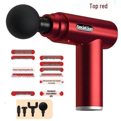 Mini tragbare Percussion-Massagepistole CN-Stecker (Adapter enthalten)