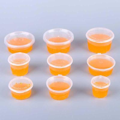 2oz Hong Kong Style Rectangular Chili Oil Slime Sauce Cup - Disposable Seasoning Dish