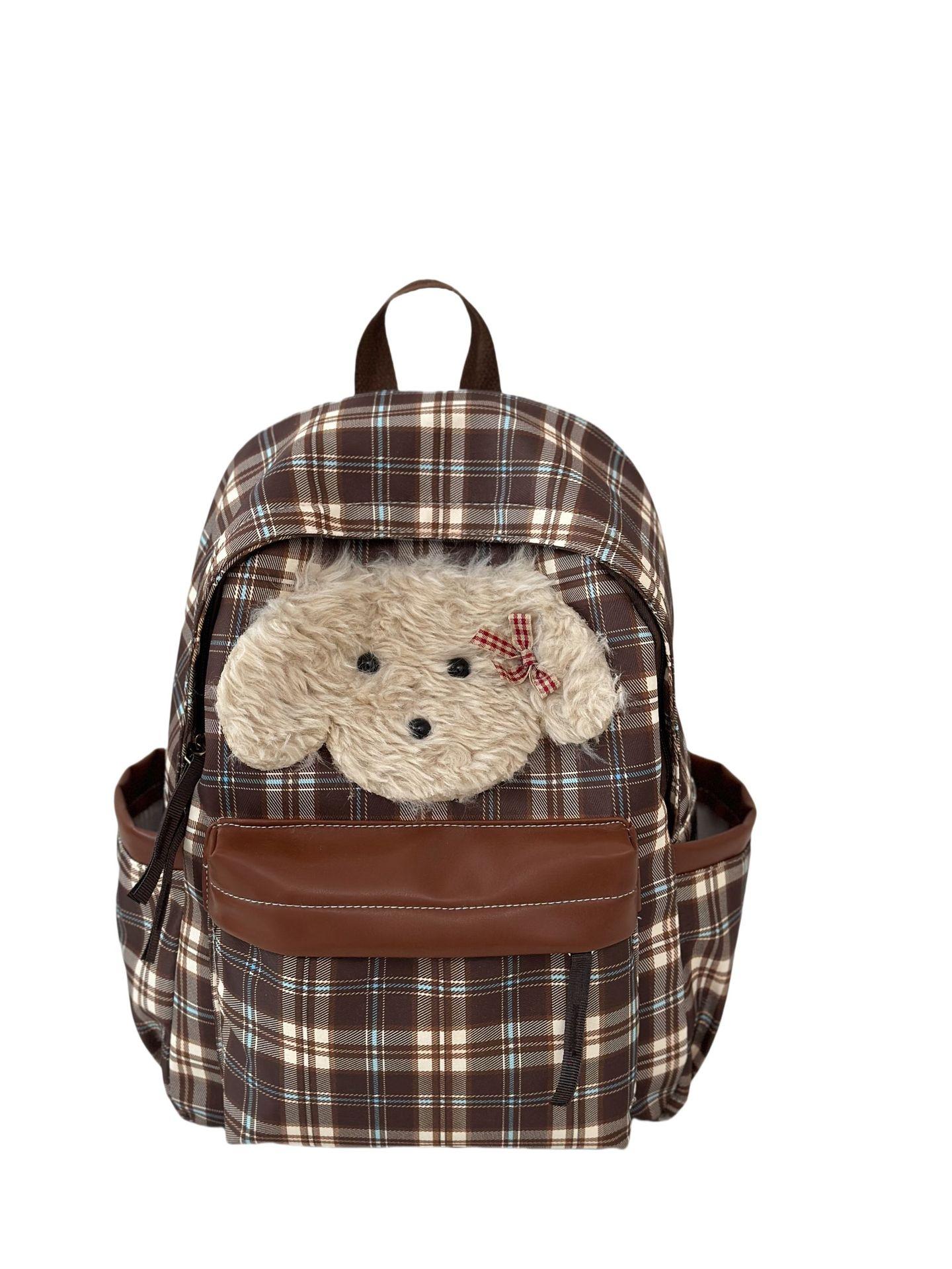 

Новый клетчатый рюкзак милый ретро универсальный для кампуса школьный рюкзак для старшеклассниц легкий повседневный рюкзак для начальной школы