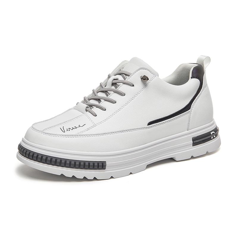 

Высококачественная мужская обувь, повседневная, 2024, натуральная кожа, удобные мужские кроссовки, обувь для походов на открытом воздухе, универсальная новая мужская обувь 43 белый