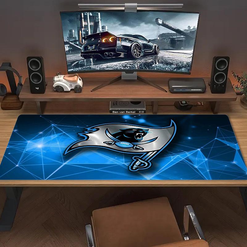 Carolina Panthers Mouse Pad Large Gaming Table Cushion Nonslip Laptop Tablet Big Mousepad Xxl Mat Mini Pc Playmat With Lock Edge