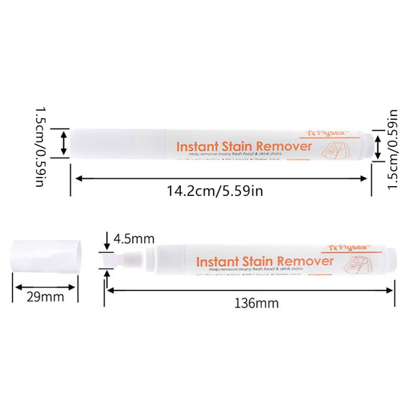 1 Pcs No-Wash Portable Stain Remover Pen Portable Travel Friendly Works On Food And Drink Stains Multipurpose Bleach Pen