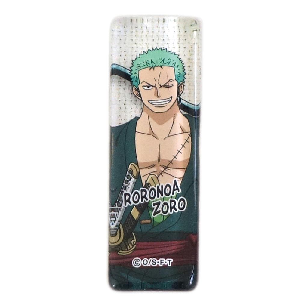 Zoro Straw Hat Pirates Glass Chopstick Rest 2x6cm Made in Japan 126551 "One Piece"
