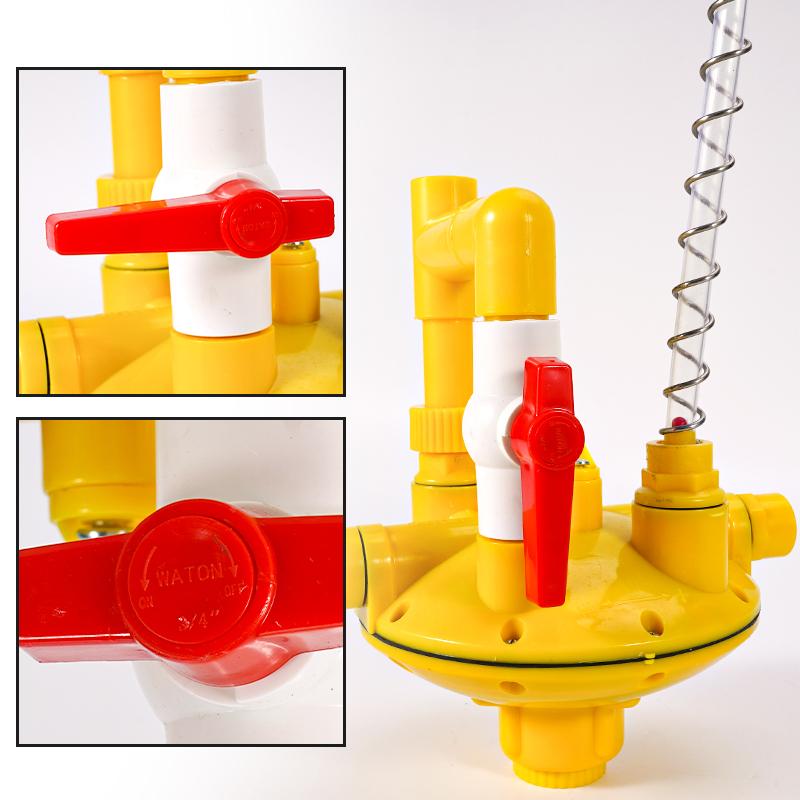 Chicken Water Pressure Regulator Poultry Chicken Drinking Farm Water Equipment Pressure Regulator Valve жёлтый