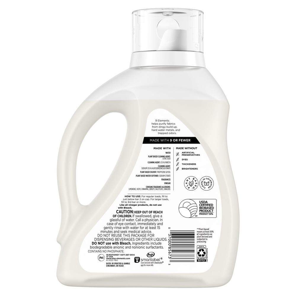 Vinegar Powered Liquid Laundry Detergent Citrus Scent 35 Loads Stain Fighting Odor Eliminating Eco Friendly Hypoallergenic Safe